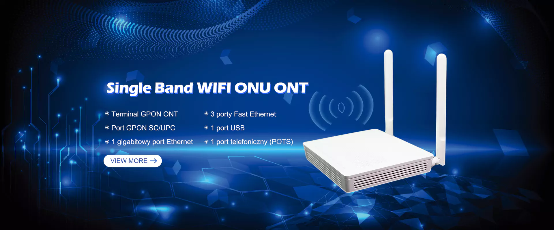 Single Band WiFi Onu Ont Dodávateľ